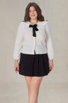 Lorraine Plus Size Blouse With Bow