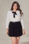 Lorraine Plus Size Blouse With Bow