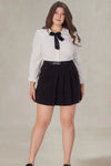 Lorraine Plus Size Blouse With Bow