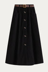 Esme Plus Size A-Line Corduroy Skirt