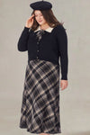 Hazel Plus Size Knitwear With Bowknot