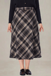 Lucille Plus Size Plaid Long Skirt