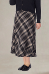 Lucille Plus Size Plaid Long Skirt