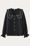 Evelyn Plus Size Peter Pan Collar Blouse