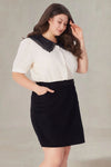 Bonnie Plus Size Peter Pan Collar Shirt