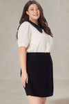 Bonnie Plus Size Peter Pan Collar Shirt