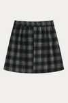 Elowen Plus Size Plaid Pleated Skirt