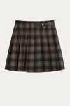 Elowen Plus Size Plaid Pleated Skirt