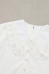 Maureen Plus Size White Button Down Blouse