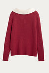 Kaia Plus Size Red Sweater with Bow