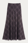 Nigel Vintage Plaid Midi Skirt