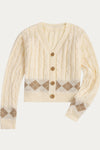 Vivienne Cropped Cardigan Sweater - DAStyle