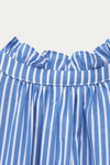 Beryl White Blue Striped Blouse